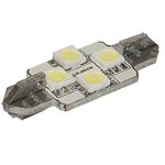 1 ampoule navette 36mm c5w  festoon  à 4 Led  smd