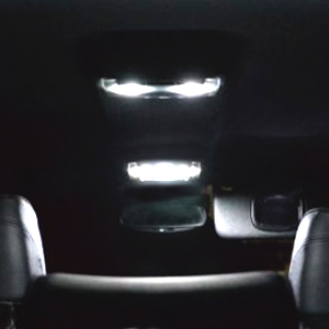 2 ampoules LED plafonnier ARRIERE  pour Alfa Romeo 159