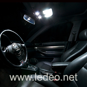 4 ampoules à LED plafonnier avant pour Audi A4  B5