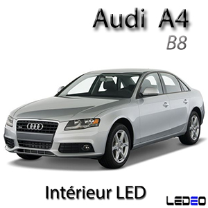 Kit éclairage à LED intérieur  pour Audi A4  B8 pack complet