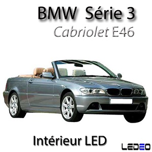 Kit éclairage à LED intérieur  pour BMW série 3 E46 Cabriolet complet