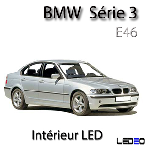 Kit éclairage à LED intérieur  pour BMW série 3 E46  kit essentiel