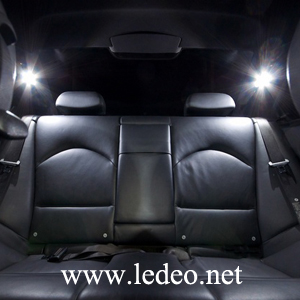 4 ampoules LED plafonnier arrière  pour BMW série 3  E46
