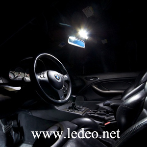 3 ampoules LED plafonnier avant  pour BMW série 3  E46