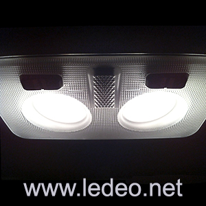 2 ampoules à  LED smd  blanc , pour plafonnier FIAT 500