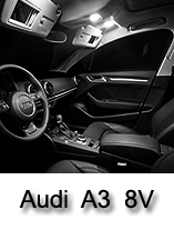 Kit éclairage à LED intérieur  pour Audi A3  8V pack essentiel