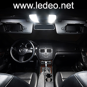 Kit éclairage à LED intérieur pour Mercedes Classe C   (w204) ... Pack essentiel