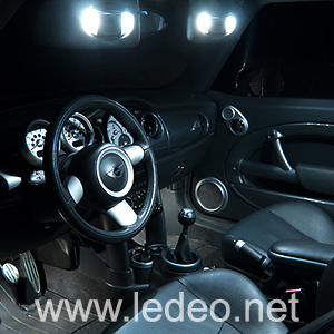 Kit éclairage à LED intérieur pour Mini Cooper R50  R53   ...  Pack complet