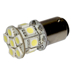1 ampoule P21/5W / BAY15d à 13 LED smd  blanc feux de jour / veilleuses