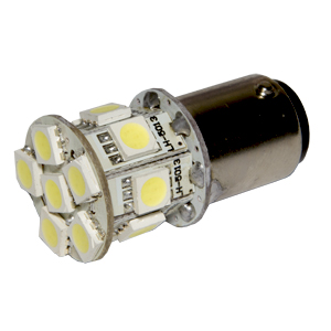 1 ampoule P21W / BA15s à 13 LED smd  blanc
