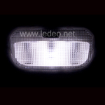 2 ampoules à  LED smd  blanc pur, pour plafonnier RENAULT  Clio 2  ph3