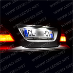 Eclairage plaque à LED pour Mercedes  Classe CLK w208 anti erreur