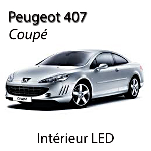 Kit éclairage à LED intérieur  pour Peugeot  407 coupé ... Pack complet