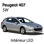 Kit éclairage à LED intérieur  pour Peugeot  407 SW ... Pack complet