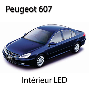 Kit éclairage à LED intérieur  pour Peugeot  607 ... Pack essentiel