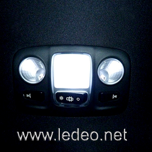 3 ampoules LED plafonnier arrière pour  CITROEN  DS4