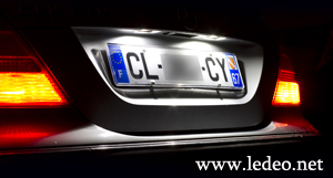 Eclairage plaque à LED pour Volkswagen   Touareg I  anti erreur