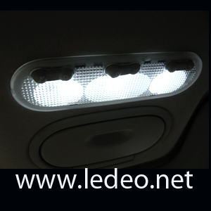 3 ampoules LED plafonnier avant pour  Renault  Megane  2
