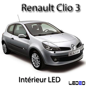 Kit éclairage à LED intérieur  pour Renault Clio  3 pack essentiel