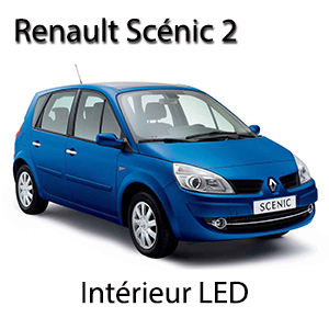 Kit éclairage à LED intérieur  pour Renault Scénic 2 Kit essentiel