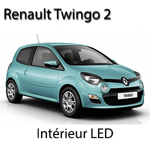 Kit éclairage à LED intérieur  pour Renault  Twingo 2