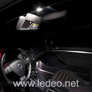 2 ampoules à  LED  Miroir de courtoisie pour Volkswagen GOLF 5