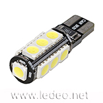 1 ampoule à 13 LED smd  w5w / T10  blanc  anti erreur